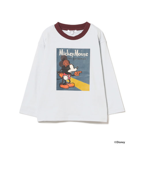 Disney / MICKEY MOUSE ポスター プリント Tシャツ（100～140cm）