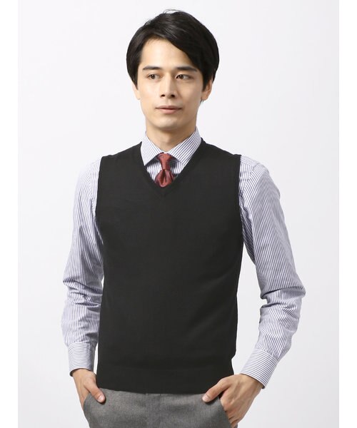 ウォッシャブル We Suit You Folcoニットベスト The Suit Company サ スーツカンパニー の通販 Mall
