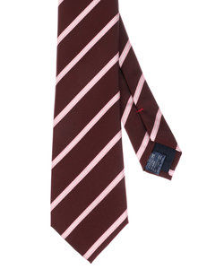 ストライプ×織柄ネクタイ