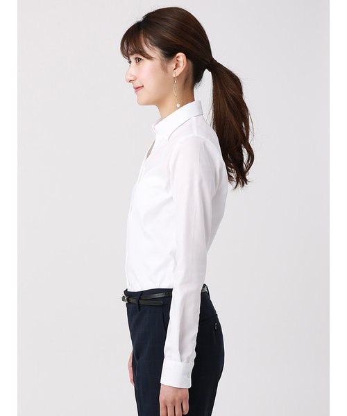 destyle／Easy Care Stretch Blouse スキッパーカラー SUIT SQUARE（スーツスクエア）の通販 mall