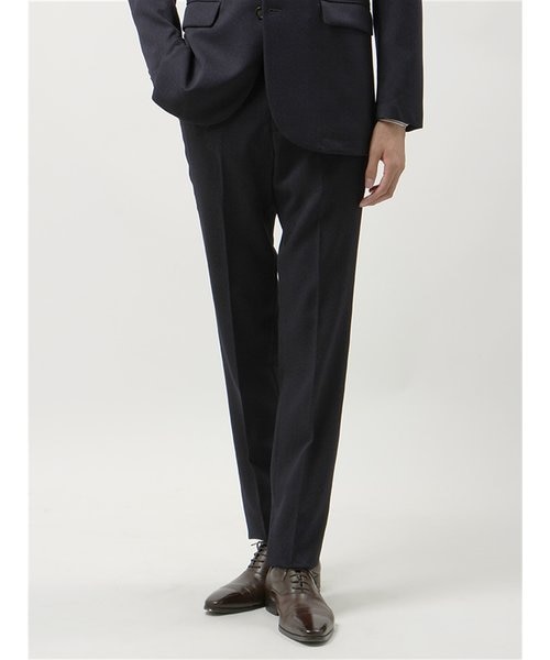 Commutech Active ウォッシャブル ヘリンボーン柄テーパードパンツ The Suit Company ザスーツカンパニー の通販 Mall