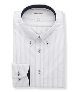 ワイシャツ／長袖／形態安定／COOL MAX／ボタンダウンカラー／FIT／ドレスシャツ