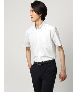 ワイシャツ／半袖／形態安定／COOL MAX／ボタンダウンカラー／無地／BASIC／ドレスシャツ