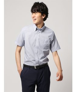 ワイシャツ／半袖／形態安定／ボタンダウンカラー／チェック／BASIC／ドレスシャツ