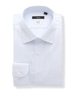 ワイシャツ／長袖／形態安定／ストレッチ／COOL MAX／ワイドカラー／BASIC／ドレスシャツ