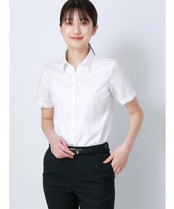 スキッパーカラーシャツ／半袖／NON IRON MAX／無地／destyle／Blouse