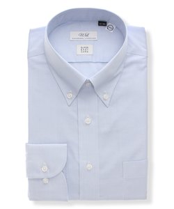 ワイシャツ／長袖／形態安定／ストレッチ／RENU／ボタンダウンカラー／BASIC／ドレスシャツ