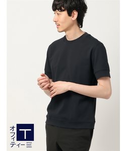 オフィT／Tシャツ／半袖／ウォッシャブル／接触冷感／プレーティング鹿の子／COMMUTECH