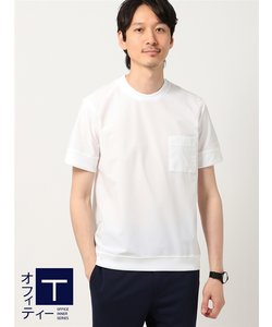 オフィT／Tシャツ／半袖／ウォッシャブル／吸汗速乾／エアドッツ／COMMUTECH