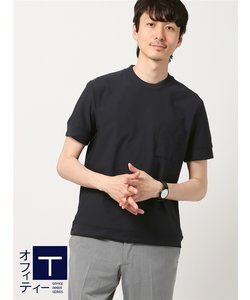 オフィT／Tシャツ／半袖／ウォッシャブル／吸汗速乾／エアドッツ／COMMUTECH