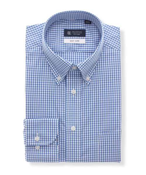 ワイシャツ／長袖／形態安定／再生繊維／ボタンダウンカラー／BASIC／ドレスシャツ