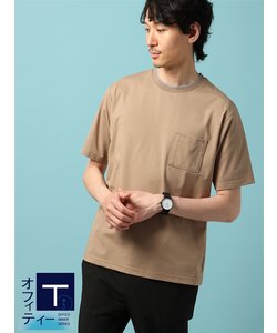 冷たいオフィT／Tシャツ／半袖／ウォッシャブル／接触冷感／クール天竺／COMMUTECH