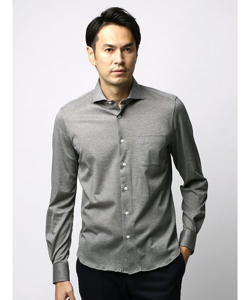 ホリゾンタルカラー鹿の子ジャージーシャツ Universal Language ユニバーサルランゲージ の通販 Mall