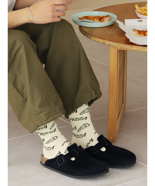 一部カラーSALE！【Tabio MEN】PIZZA socks