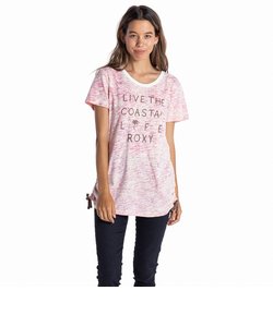 【ROXY ロキシー 公式通販】ロキシー（ROXY）PALM LEAF ROXY 裾シャーリング Tシャツ