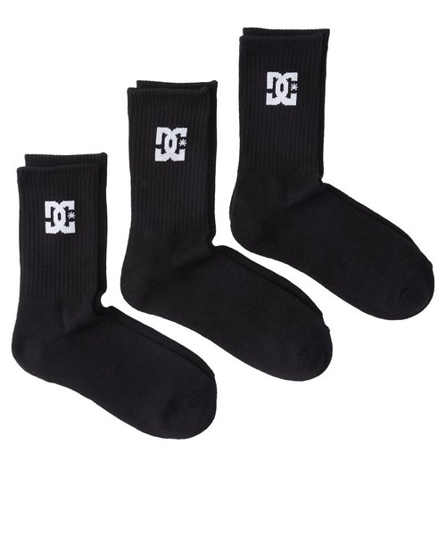 【DC ディーシー公式通販】ディーシー （DC SHOES）SPP DC CREW 3PK ソックス 靴下