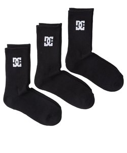 【DC ディーシー公式通販】ディーシー （DC SHOES）SPP DC CREW 3PK ソックス 靴下