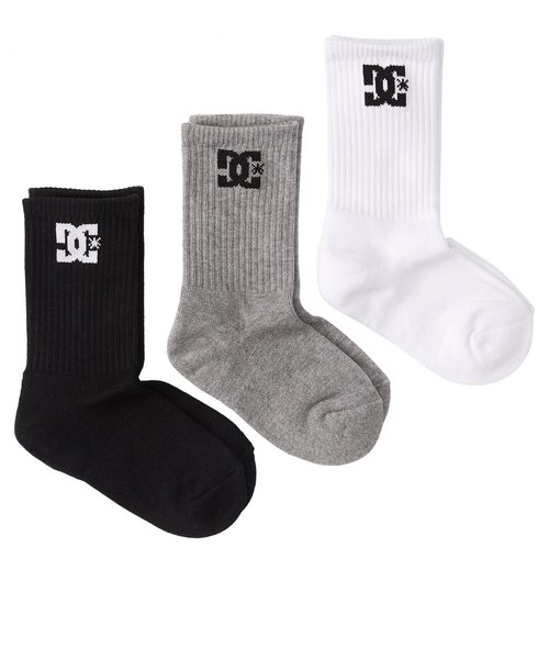 【DC ディーシー公式通販】ディーシー （DC SHOES）SPP DC CREW 3PK ソックス 靴下