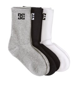 【DC ディーシー公式通販】ディーシー （DC SHOES）SPP DC CREW 3PK BOY  キッズ ソックス 靴下