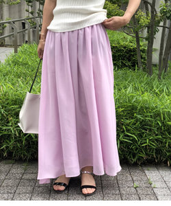 【WEB限定】カラーロングスカート