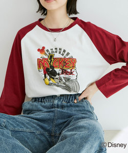 【ディズニー】ミッキー/ラグランロングTシャツ【WEB限定】