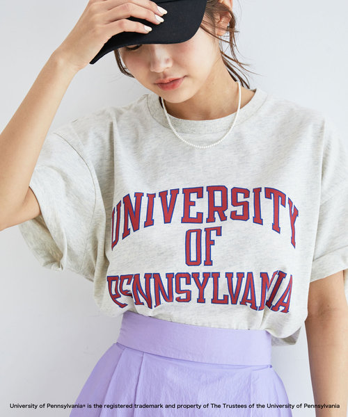 【WEB限定】【vis-`a-vis別注】Pennsylvania大学コンパクトロゴTシャツ
