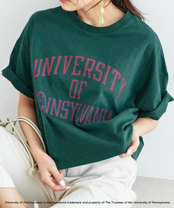 【WEB限定】【vis-`a-vis別注】Pennsylvania大学コンパクトロゴTシャツ