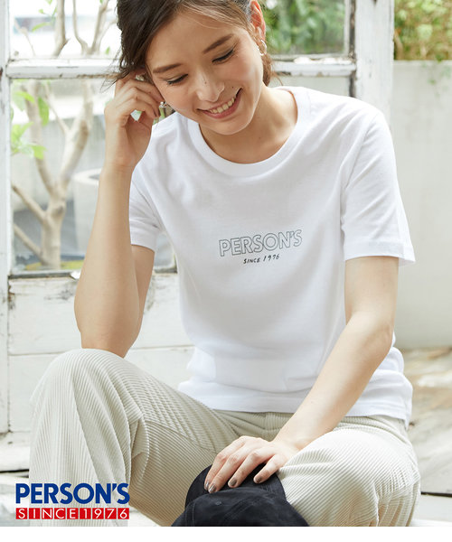 【PERSON'S】ロゴプリントTシャツ