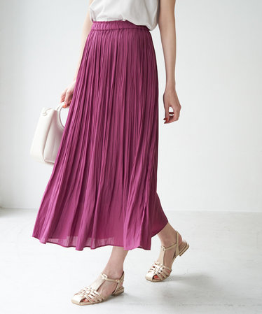 レディースのひざ丈スカート（ピンク/桃色）通販 | &mall（アンド ...