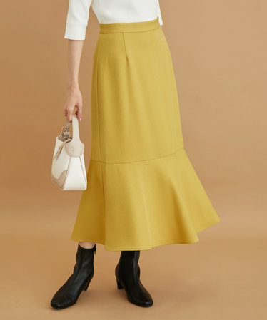 ひざ丈スカート（イエロー/黄色）通販 | &mall（アンドモール）三井 