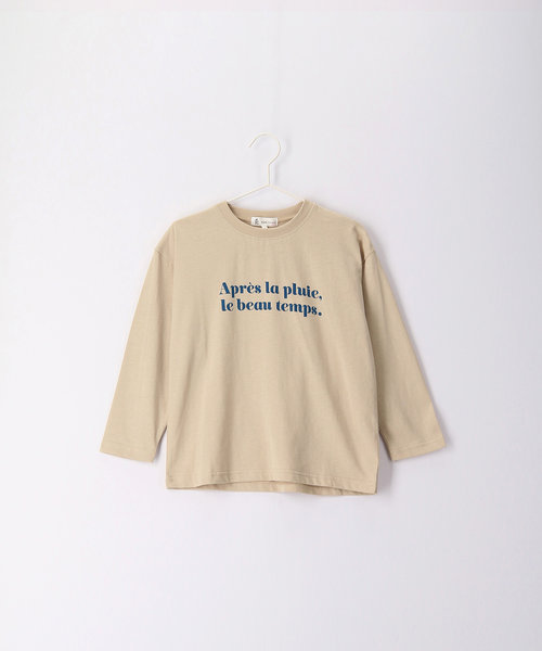 【KIDS】UNISEXメッセージロングTシャツ