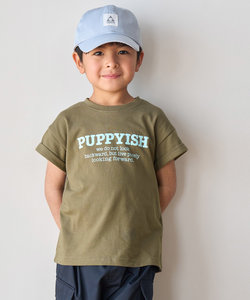 【KIDS】半袖袖折り返しグラフィックTシャツ