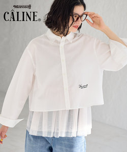 CALINE×ROPE' PICNIC/UVカットクロップド丈シャツ