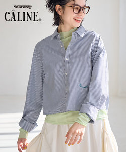 CALINE×ROPE' PICNIC/UVカットクロップド丈シャツ