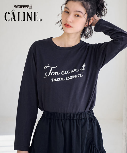 CALINE×ROPE' PICNIC/メッセージロゴアソートロンT