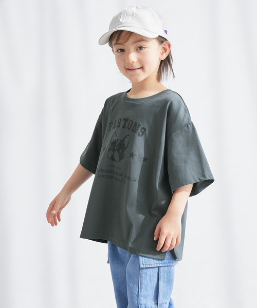 【KIDS】DOGプリントTシャツ