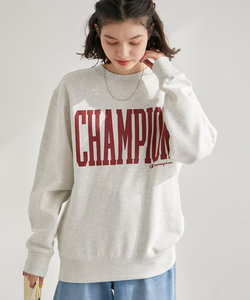 【Champion/チャンピオン】ロゴ裏起毛クルーネックスウェット