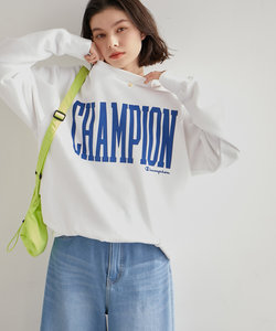 【Champion/チャンピオン】ロゴ裏起毛クルーネックスウェット