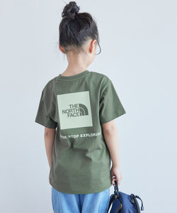 【KIDS】【THE NORTH FACE/ザ ノースフェイス】バックスクエアロゴTシャツ/UVケア