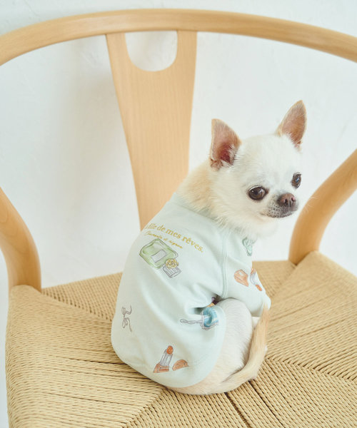 【DOG】コスメプリントTシャツ/リンクコーデ・接触冷感