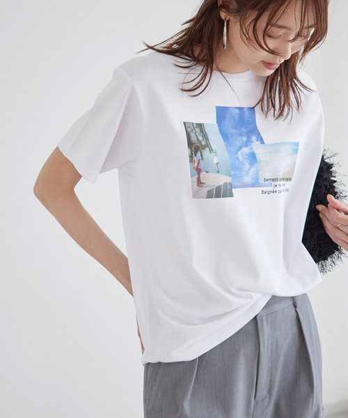 RENU/フォトTシャツ/冷感