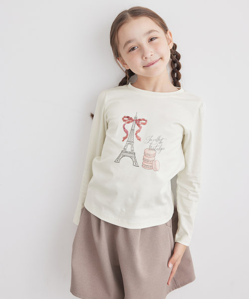 【KIDS】モチーフアソートロングTシャツ