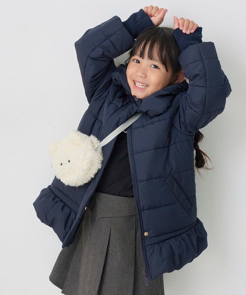 KIDS】撥水加工/ショールカラー中わたブルゾン/WEB限定サイズ:110cm 