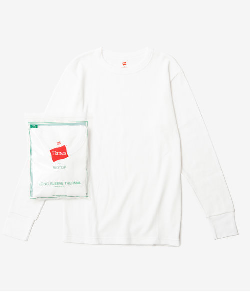 【Hanes for BIOTOP】LONG SLEEVE THERMAL