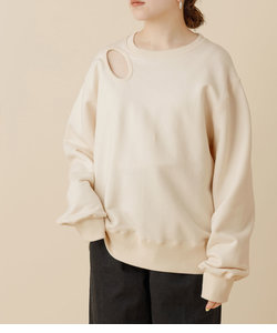 【Near by me】別注Simple point sweatshirt