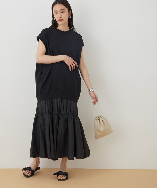 タフタドッキングカットワンピース Adam Et Rope アダムエロペ の通販 Mall