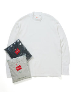 【Hanes for BIOTOP】Cotton Stretch Thermal Mock Neck
