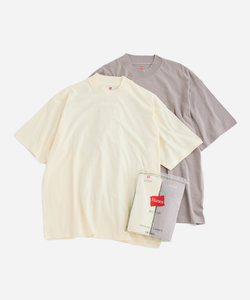 【Hanes for BIOTOP】RECYCLE COTTON MOCK NECK T-SHIRTS（2枚パック）/Unisex