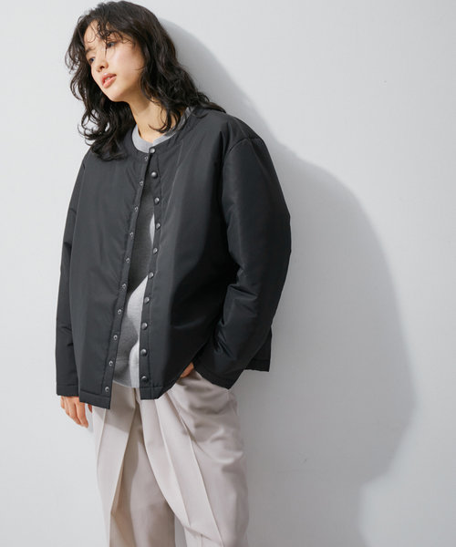 【agnes b. pour ADAM ET ROPE'】別注 CARDIGAN PRESSIONS PADDED