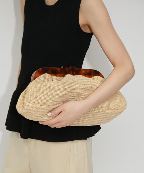 【SITA NEVADO(シタネバド)】RAFIA CLUTCH BAG